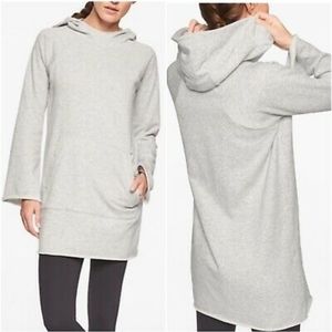 Athleta Adventure Sweatshirt Hoodie French Terry Dress